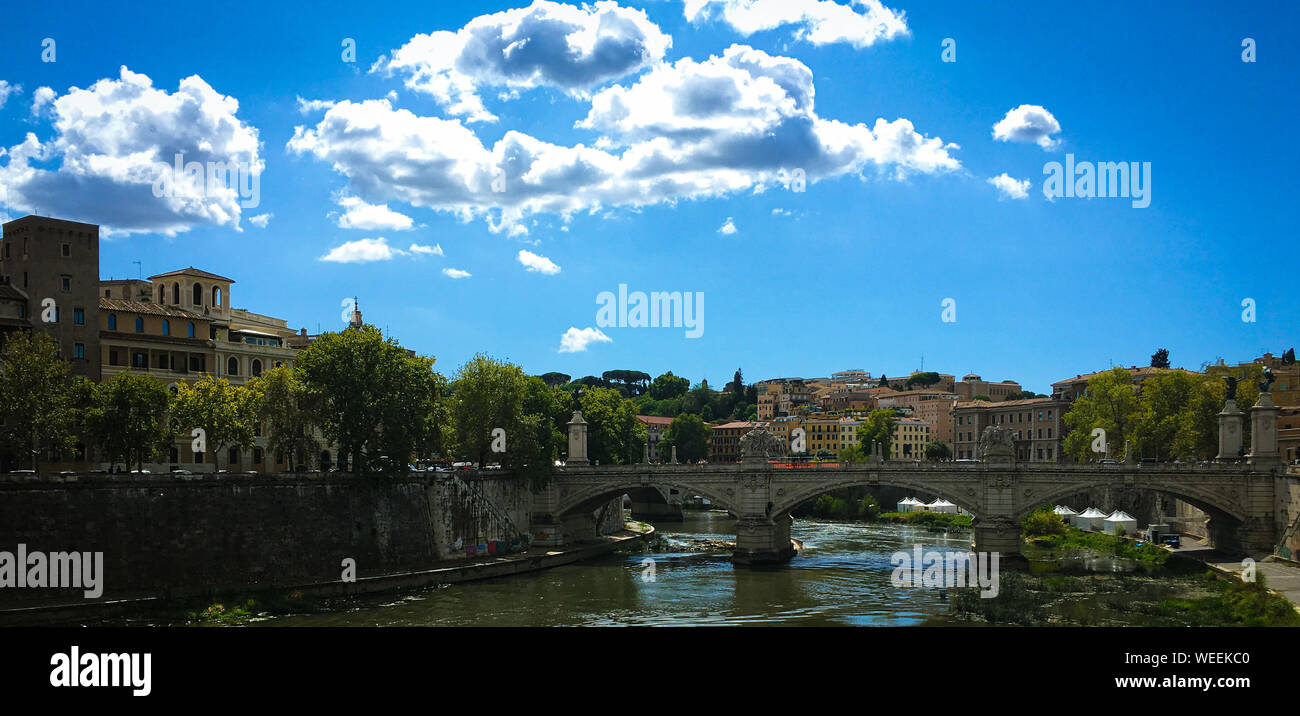 Roma, Italia - Castel Sant'Angelo - Paesaggio/architettura Foto Stock