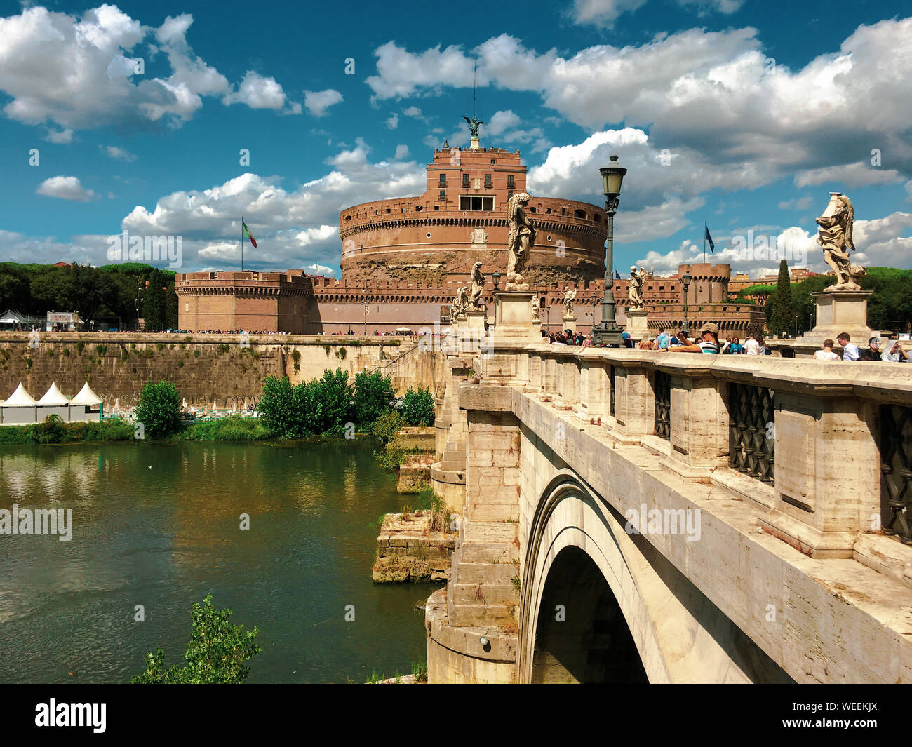 Roma, Italia - Castel Sant'Angelo - Paesaggio/architettura Foto Stock