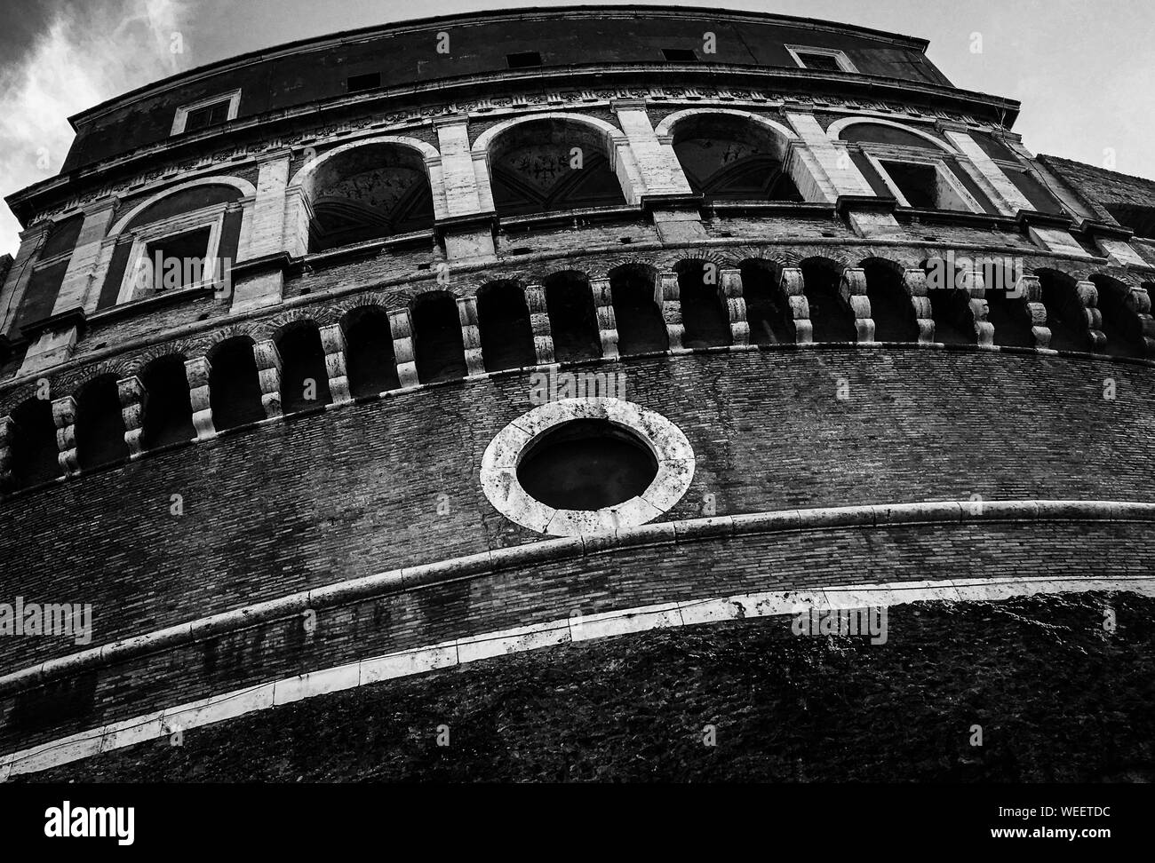 Bianco e nero - Roma, Italia Foto Stock