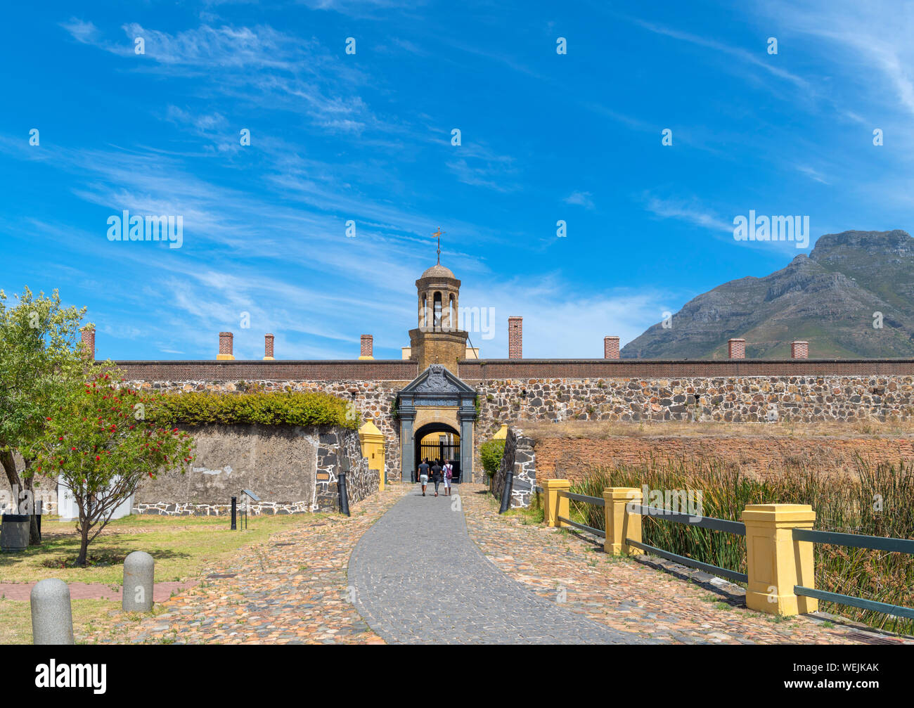 Ingresso al Castello di Buona Speranza, Cape Town, Western Cape, Sud Africa Foto Stock