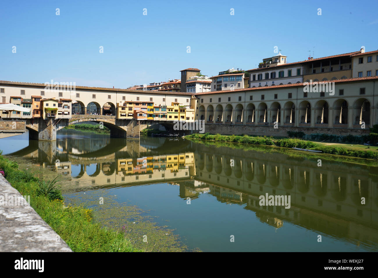 Ponte Vecchio a Firenze, Italia Foto Stock