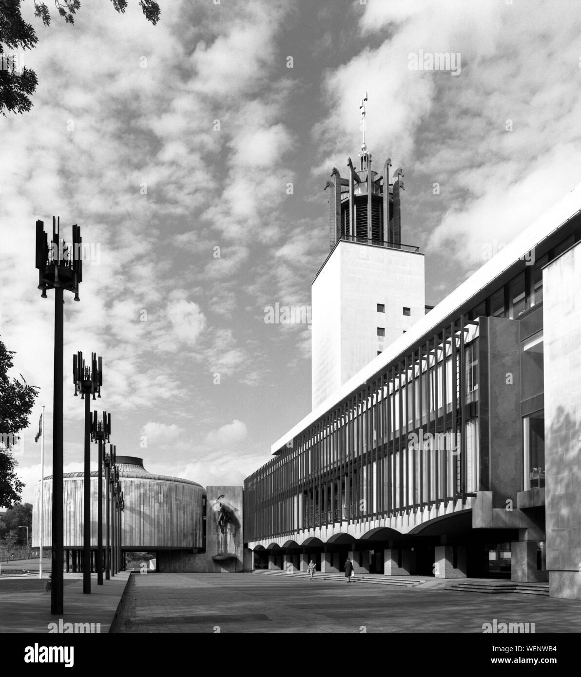 Newcastle Civic Center, 1974 Foto Stock