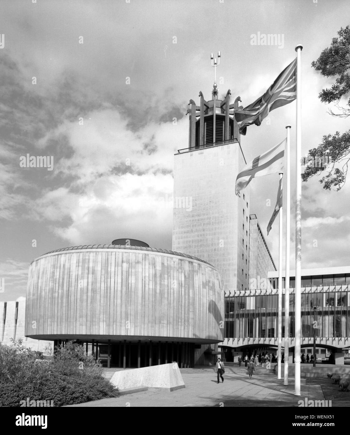 Newcastle Civic Center, 1974 Foto Stock
