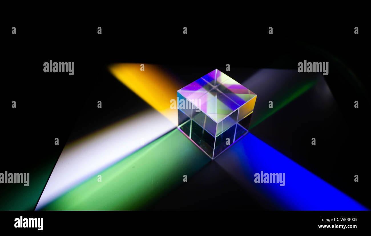 Prisma Trichroic Foto Stock