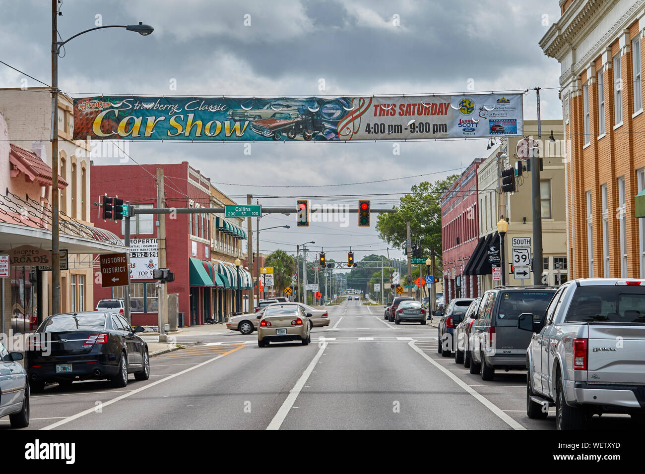 Small Town America Main Street Foto Stock