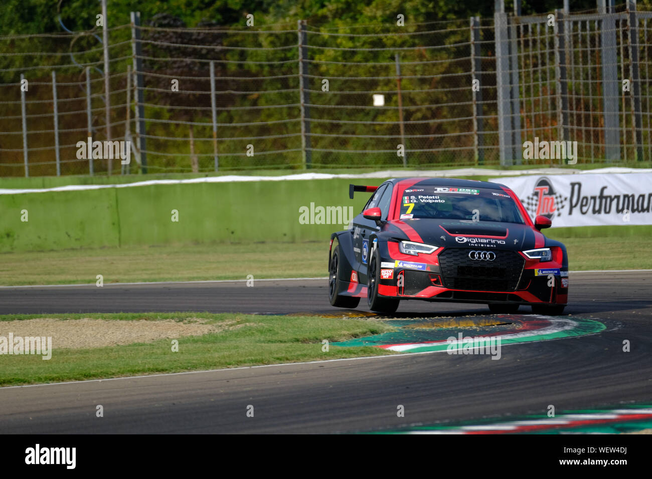 #7 PELATTI / VOLPATO su Audi RS3 LMS TCR durante il TCR Dsg Endurance, Imola, Italia, 01 Sep 2019, motori Endurance Foto Stock