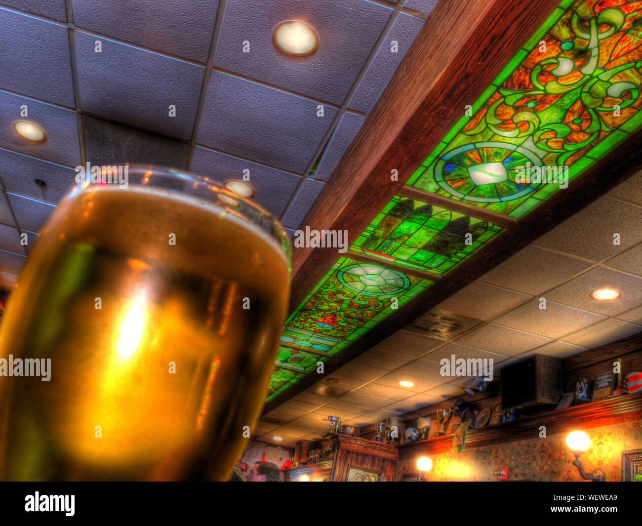 Soffitto dipinto Foto Stock