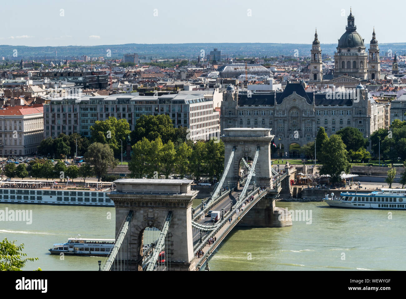 Budapest, Ungheria - 11 agosto 2019: Cityscape di Budapest Foto Stock