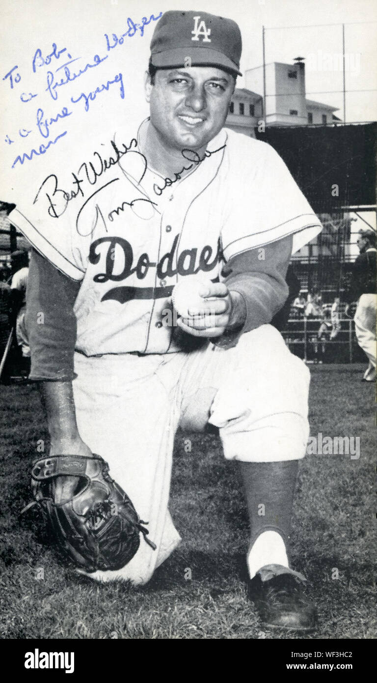 Tom Lasorda, Hall of Fame per il Manager di Los Angeles Dodgers Foto Stock