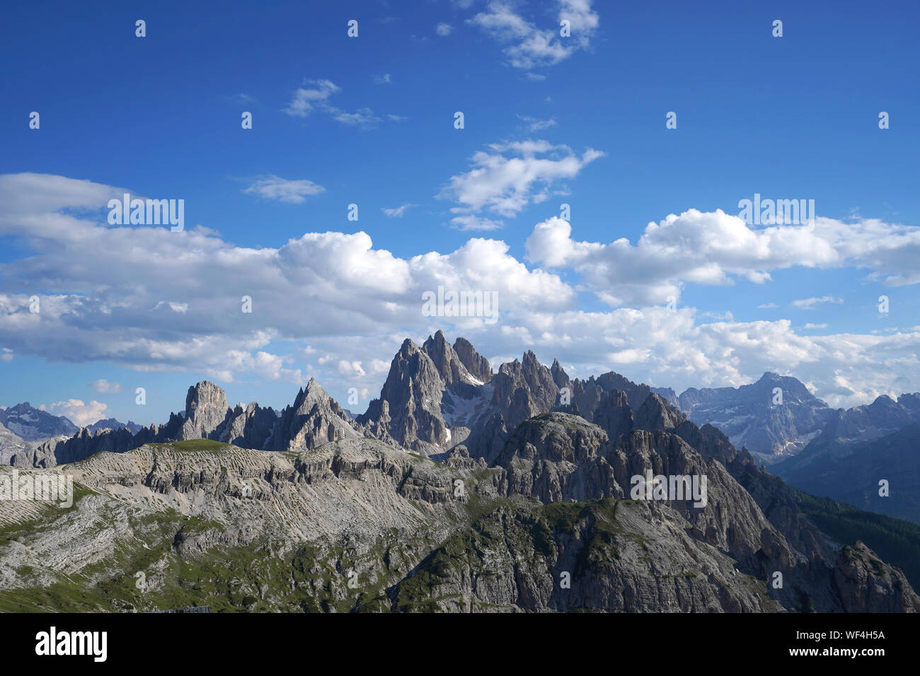 Le Marmarole, Mt. Antelao, Tre Cime di Lavaredo, provincia di Alto Adige, Dolomiti di Sesto, Italia Foto Stock