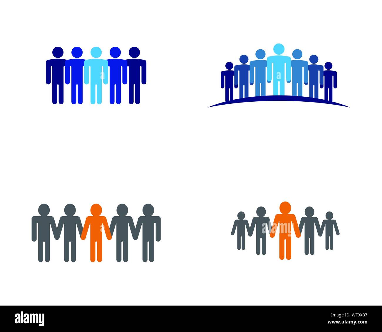 Icona di persone del gruppo di lavoro illustrazione vettoriale design Illustrazione Vettoriale