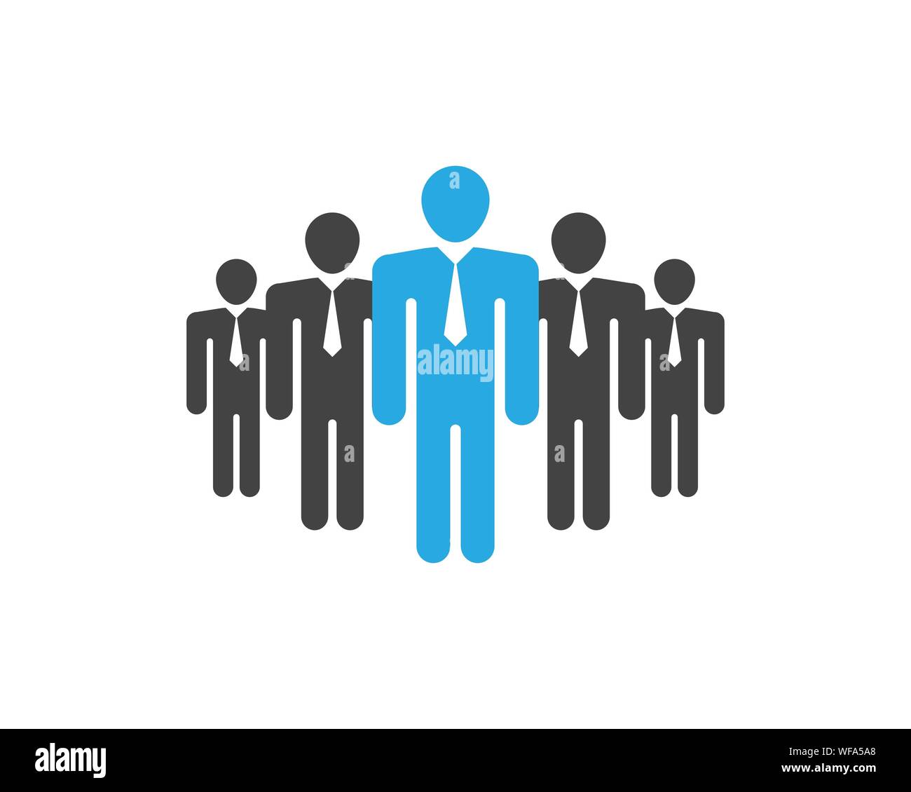 Icona di persone del gruppo di lavoro illustrazione vettoriale design Illustrazione Vettoriale