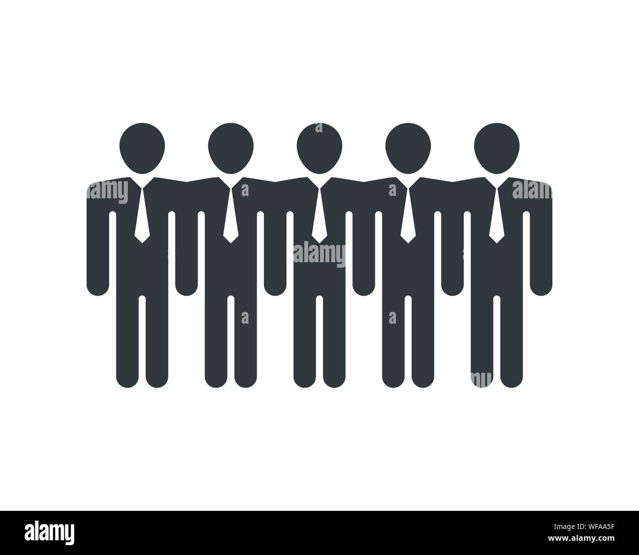 Icona di persone del gruppo di lavoro illustrazione vettoriale design Illustrazione Vettoriale