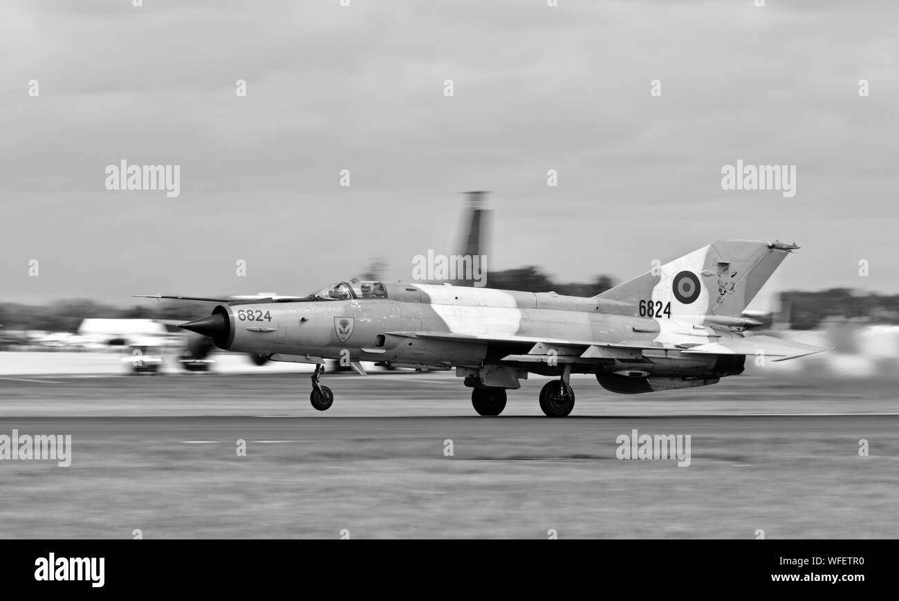 Romanian Air Force Mikoyan-Gurevich MiG-21 LanceR C Foto Stock