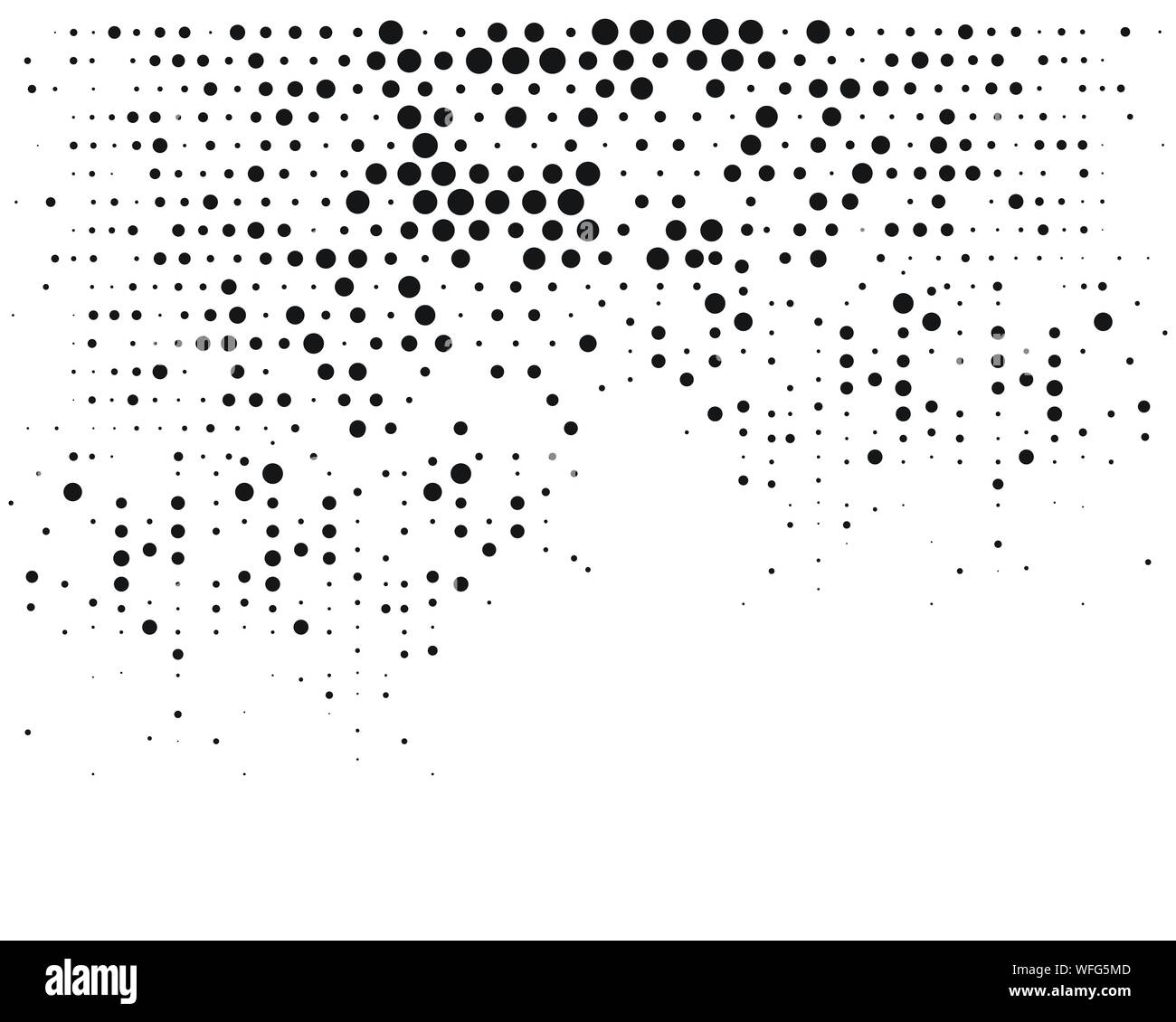 Punti sfondo vettoriale illustrazione del modello di progettazione Illustrazione Vettoriale