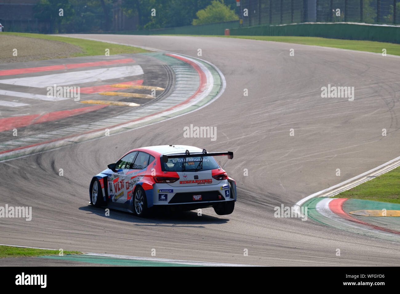 IGOR STEFANOVSKI (STEFANOVSKI RACING TEAM CUPRA TCR #14) durante il TCR Italia Touring Car Championship (gara 2), Imola, Italia, 01 Sep 2019, motori Grand T Foto Stock
