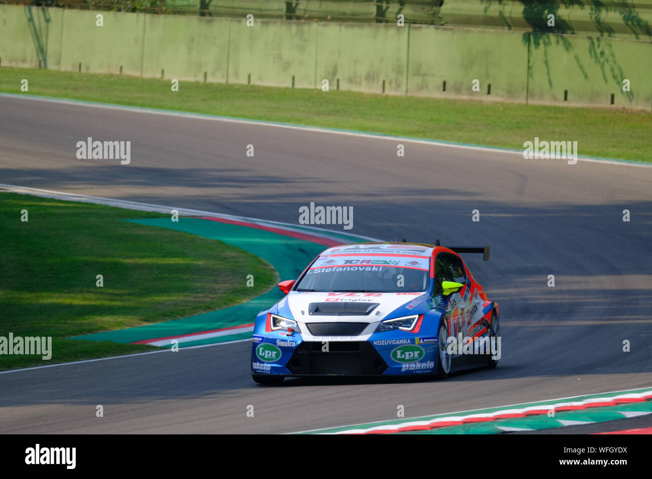 IGOR STEFANOVSKI (STEFANOVSKI RACING TEAM CUPRA TCR #14) durante il TCR Italia Touring Car Championship (gara 2), Imola, Italia, 01 Sep 2019, motori Grand T Foto Stock