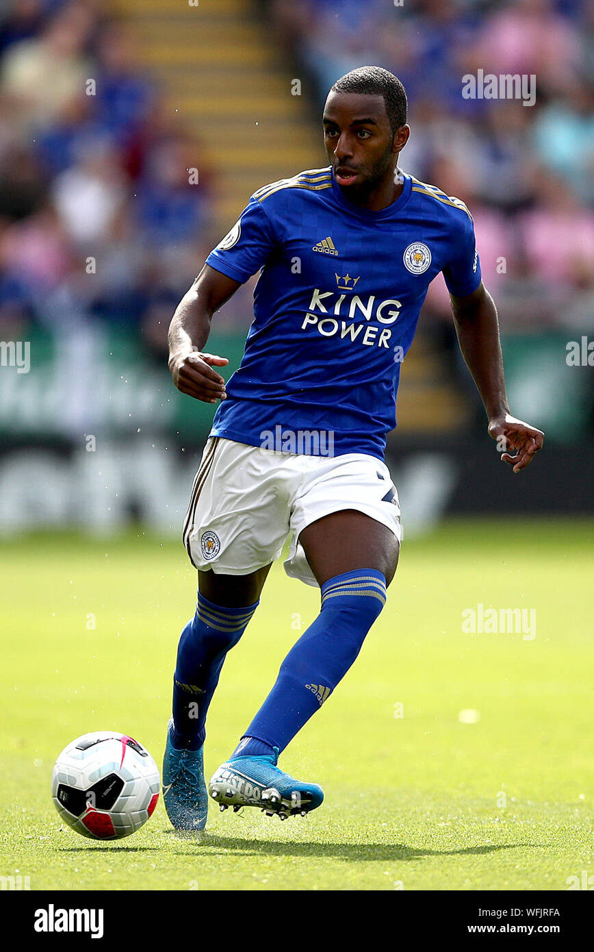 Il Leicester City's Ricardo Pereira durante il match di Premier League al King Power Stadium, Leicester. Foto Stock