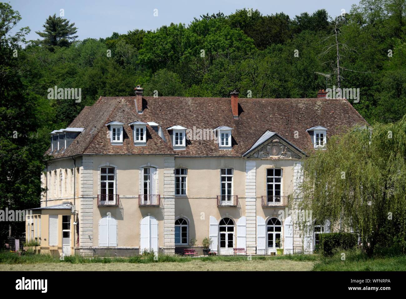 Francia, Haute Saône, Loulans Verchamp, il castello di Loulans costruito nel 1730, ex casa del ironmasters Foto Stock