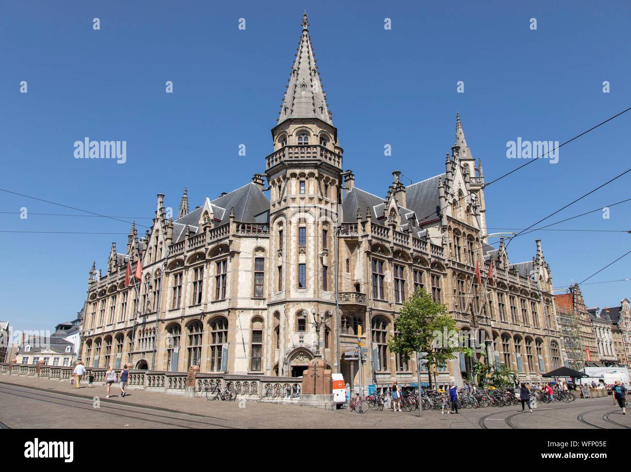 Belgio Fiandre Orientali, Gand, il vecchio ufficio postale Foto Stock