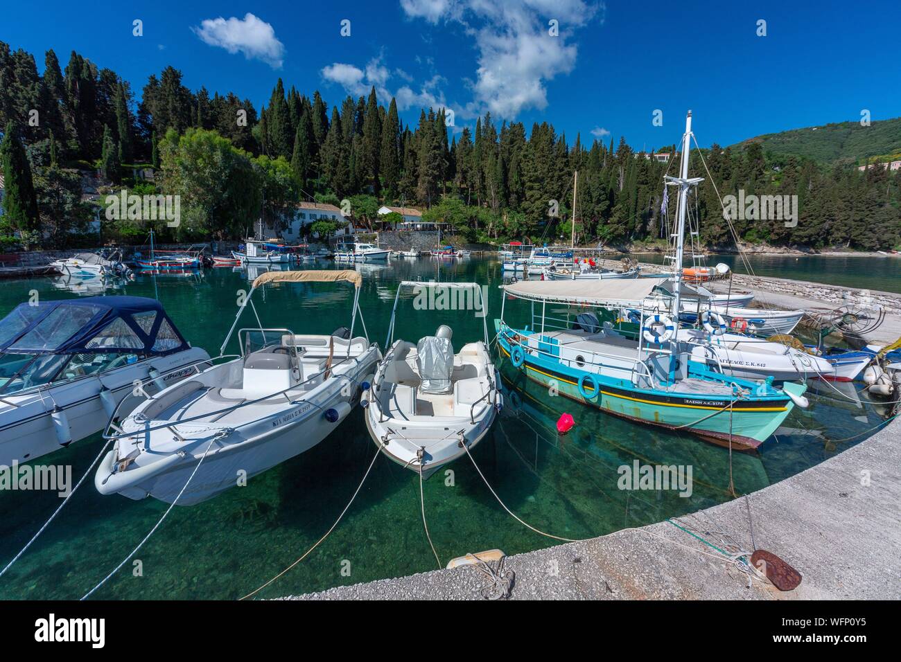 Grecia Isole Ionie, Corfù, Kouloura Foto Stock
