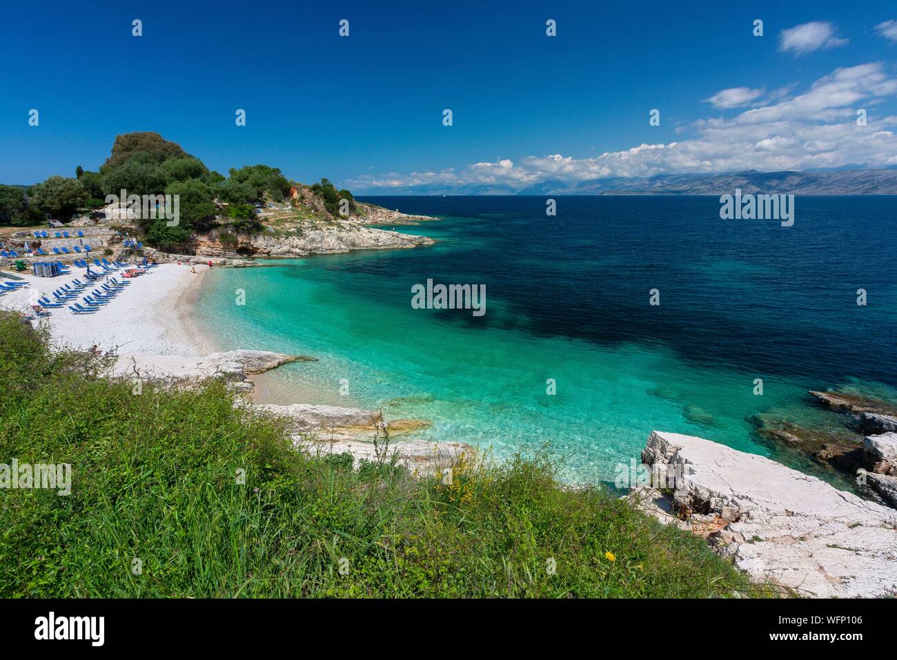 Grecia Isole Ionie, Corfù, Kassiopi Foto Stock