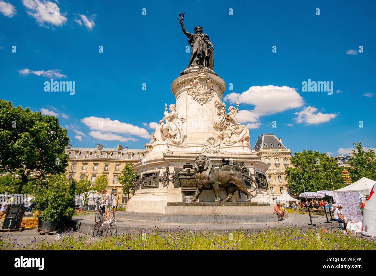 Francia, Parigi, il luogo della Repubblica piantati per l'evento biodiversità 2019 Dal 21 al 24 giugno 2019 (Gad Weil) Foto Stock