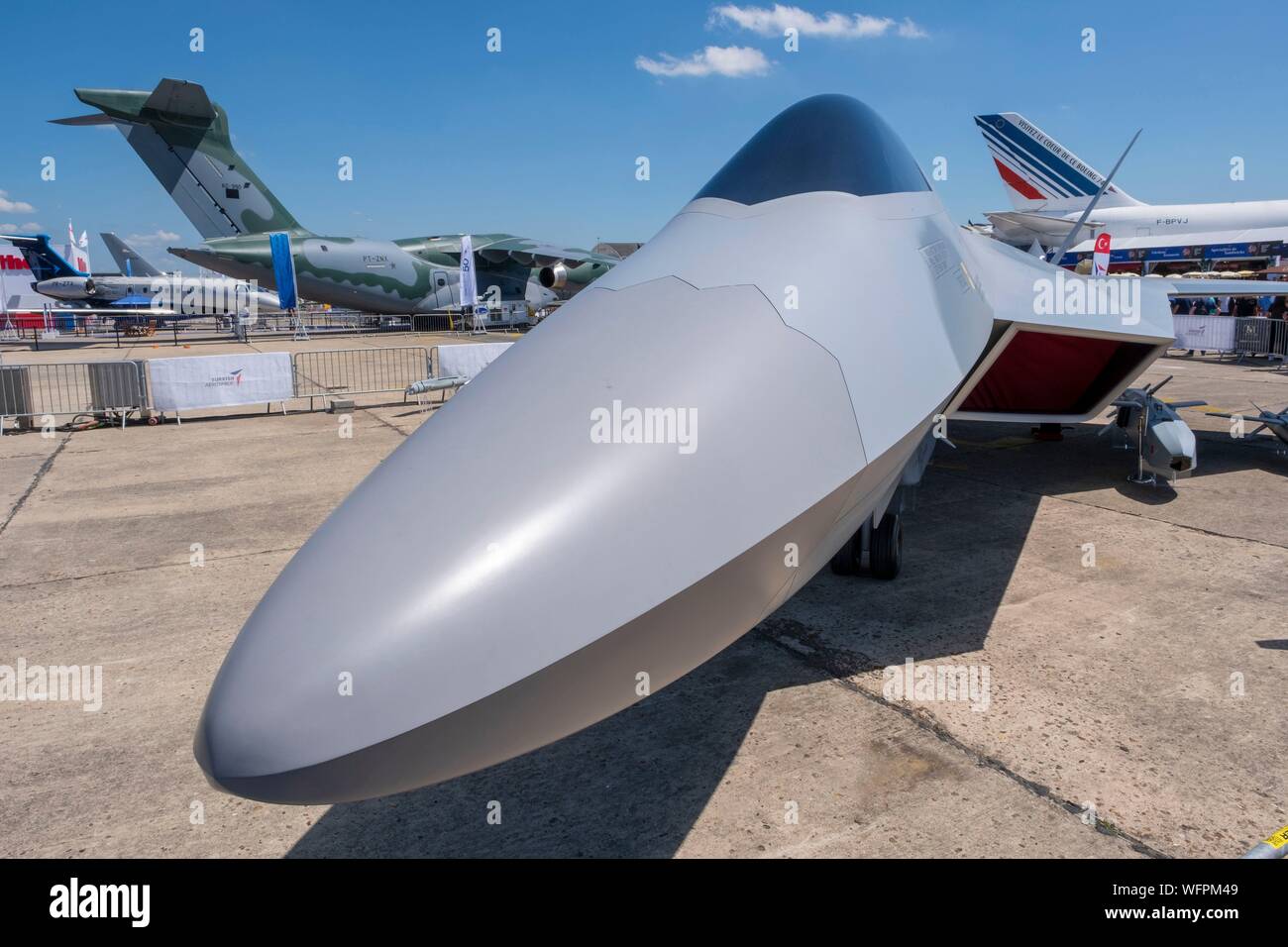 Francia, Seine Saint Denis, a Le Bourget, Parc des Expositions Paris Le Bourget International Air Show e lo spazio 2019, velivoli stealth Foto Stock