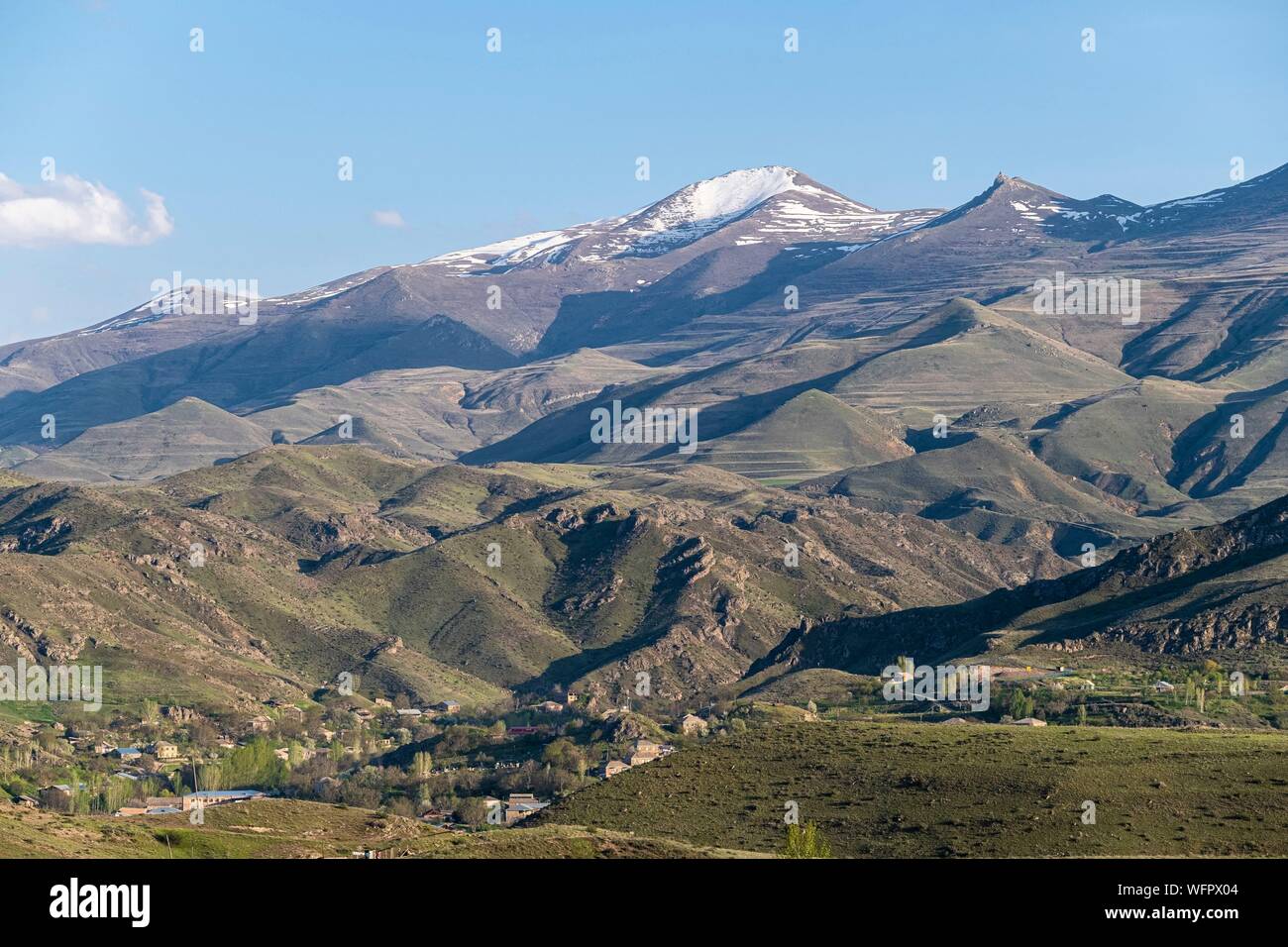 Armenia, Vayots Dzor regione, Yeghegnadzor, Vayk Mountain Range Foto Stock