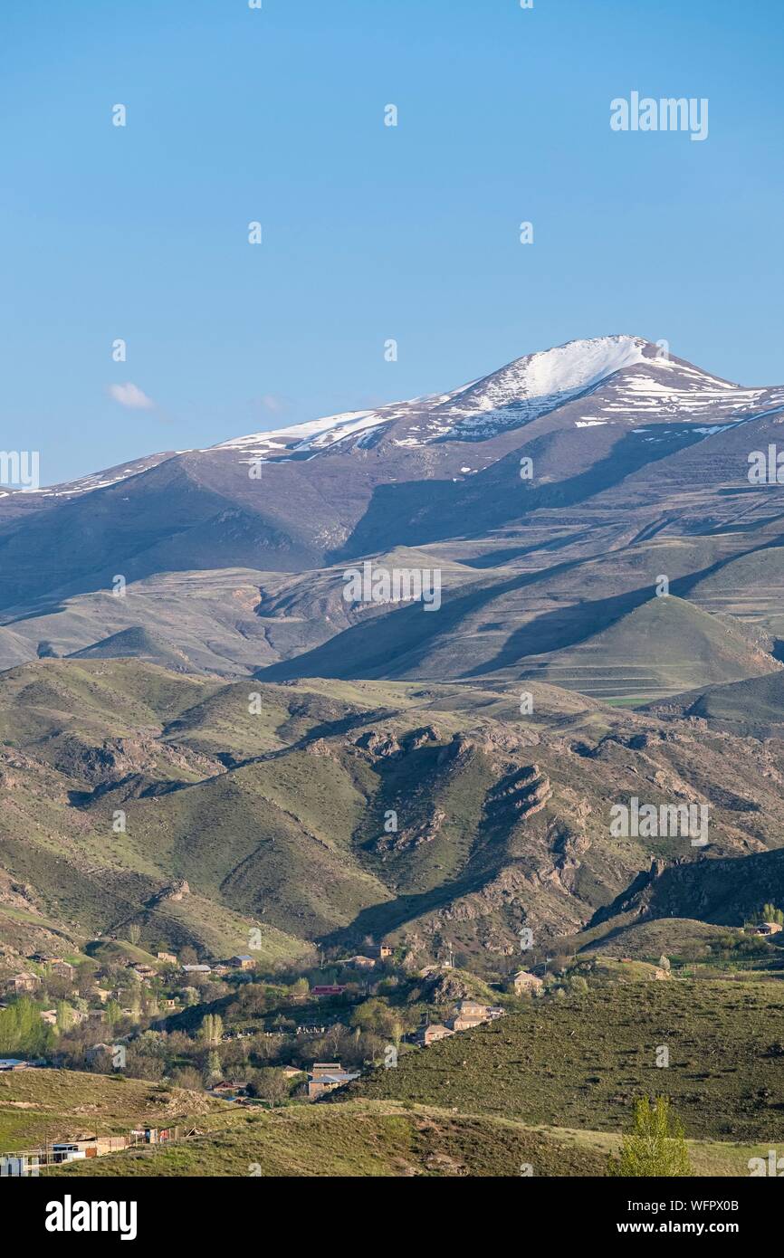 Armenia, Vayots Dzor regione, Yeghegnadzor, Vayk Mountain Range Foto Stock