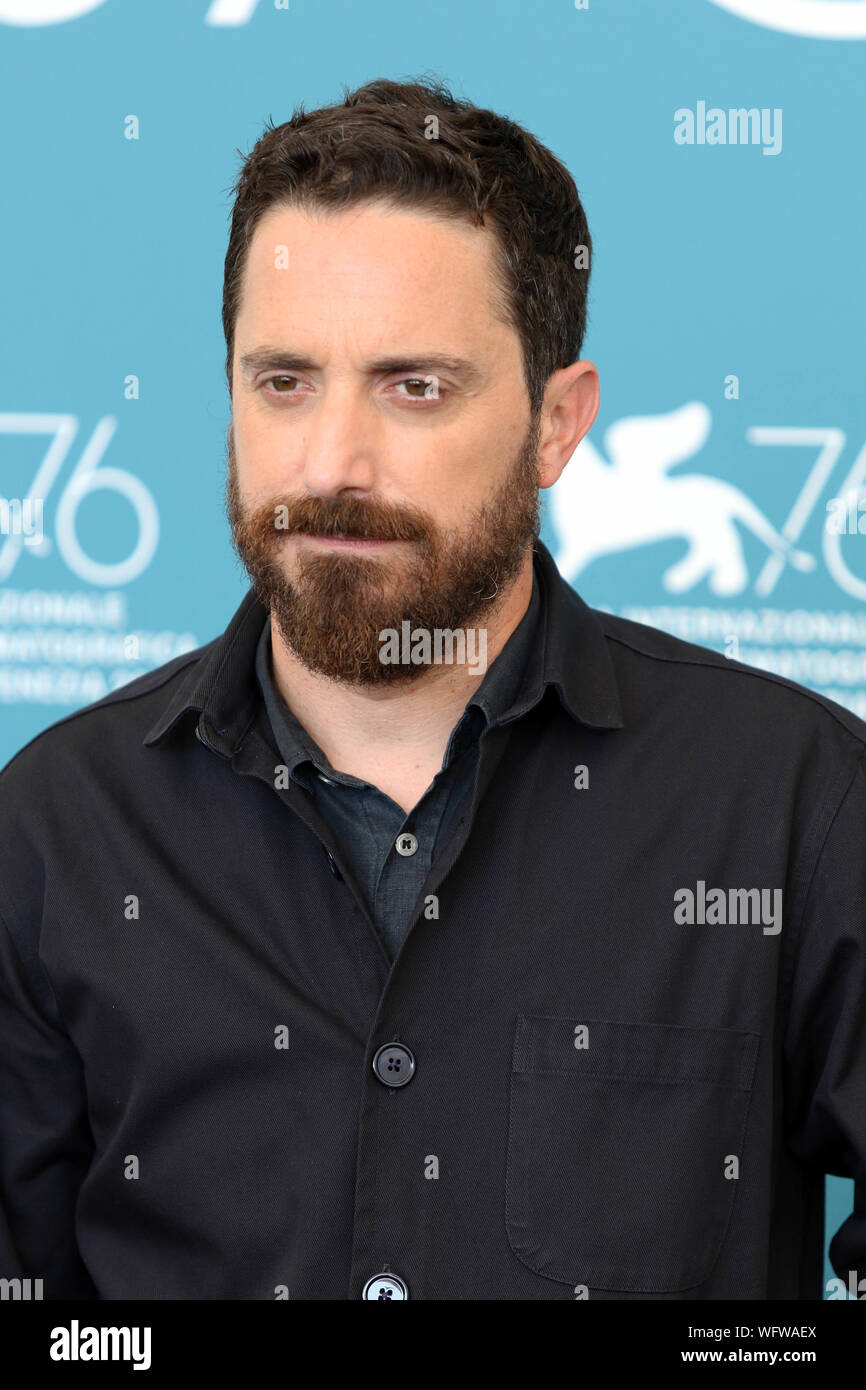 L'Italia, Lido di Venezia, 31 agosto 2019 : Il direttore PABLO LARRAIN al photocall di "Ema", durante il 76° Festival del Cinema di Venezia Foto © Ottavi Foto Stock