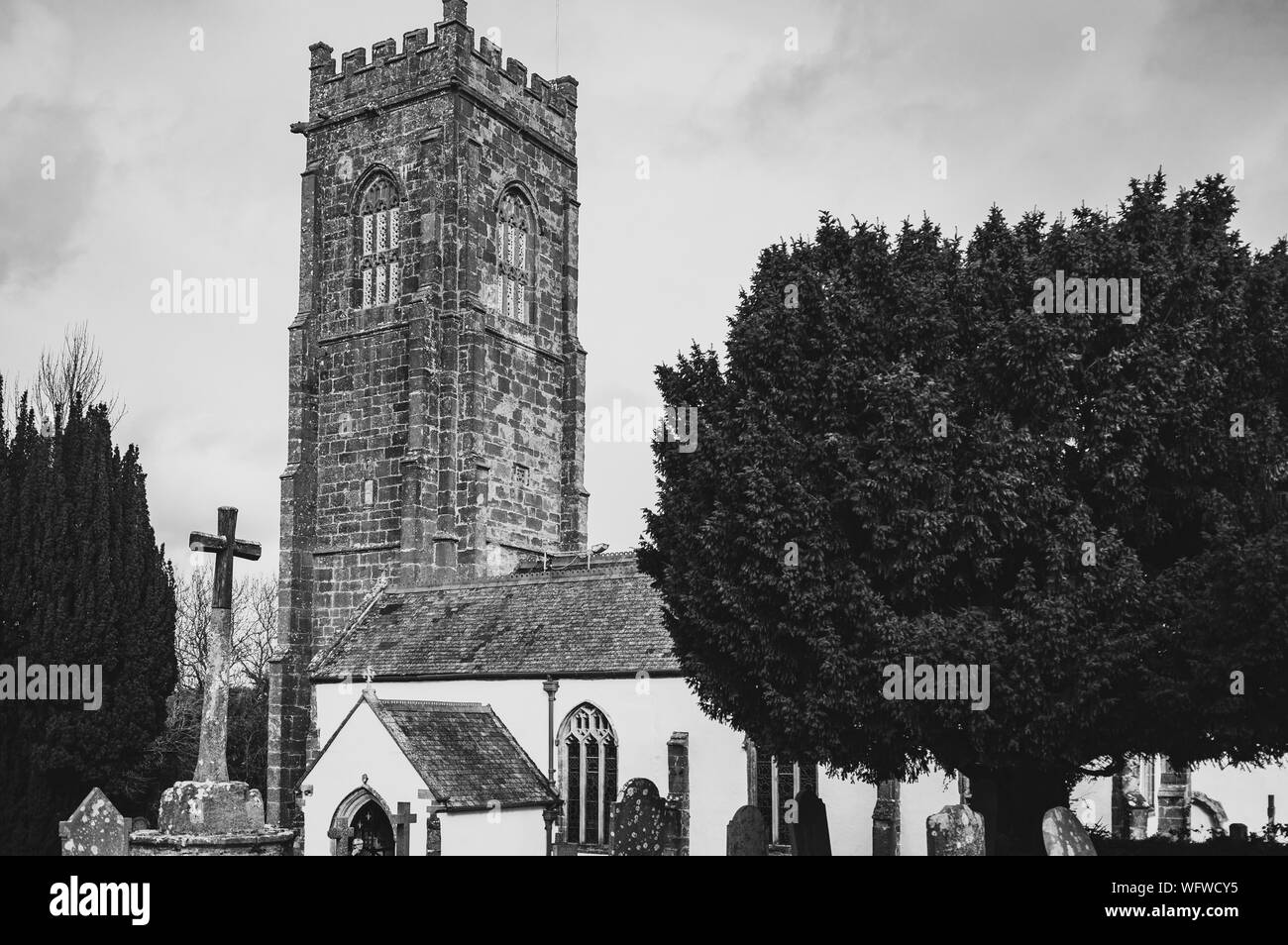 Decumano St il villaggio chiesa Watchet Foto Stock