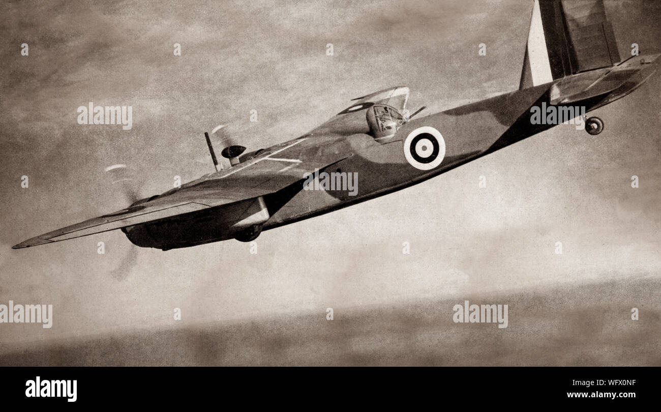 Il Blackburn B.26 Botha, un British quattro posti e ricognizione aerosilurante. Il test di servizio ha evidenziato gravi problemi di essere sottoalimentati con scarsa stabilità laterale, mentre la vista di lato o indietro era inesistente a causa della posizione dell'aeromobile motori, la vista scarsa rendendo inutile come un aereo da ricognizione. Il Botha squadrone è entrato in servizio nel giugno 1940 con 608 Squadrone RAF, il solo squadrone che ha utilizzato il Botha operativamente, sulla scorta dei convogli dazi, fino a quando a seguito di un certo numero di incidenti mortali si è ritirato dal servizio di primo livello. Foto Stock