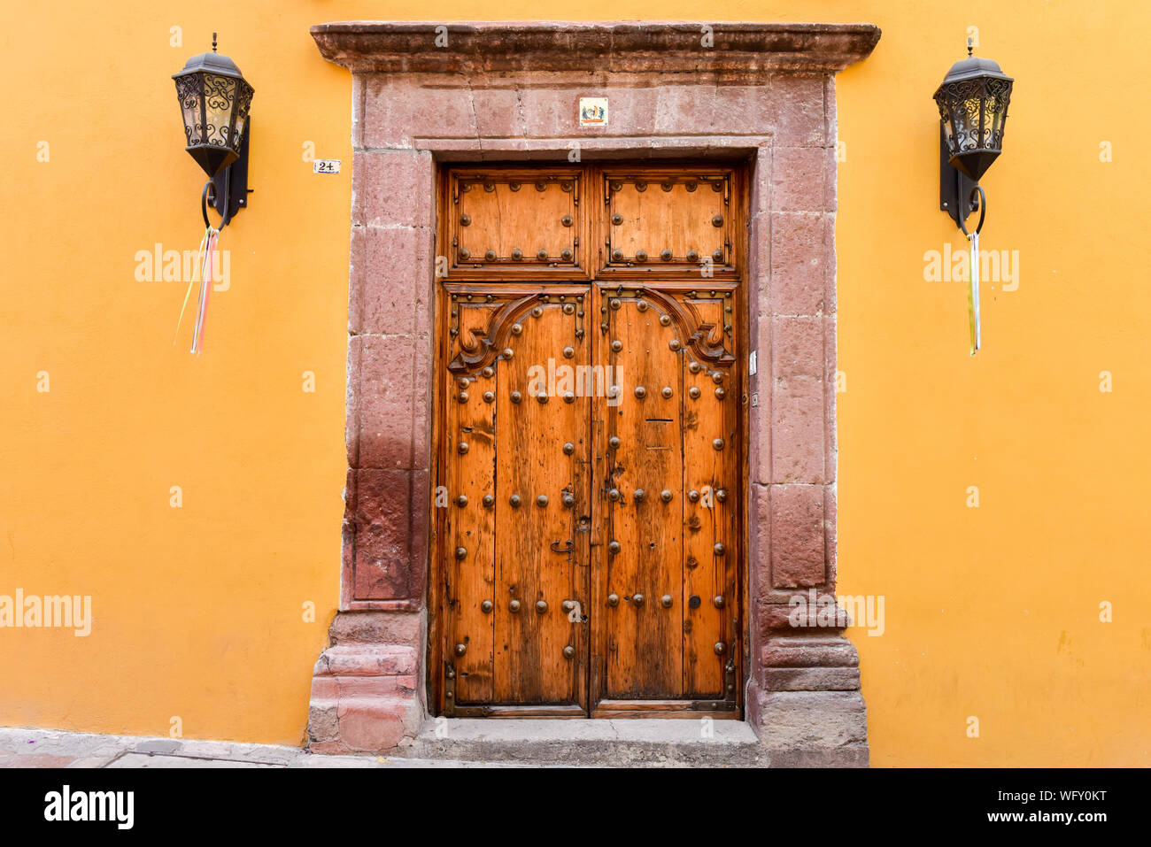 Dettagli architettonici, San Miguel De Allende Foto Stock