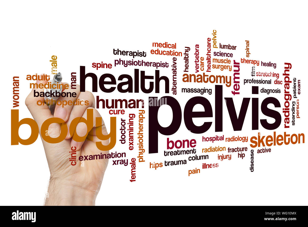 Bacino di parola il concetto di cloud Foto Stock