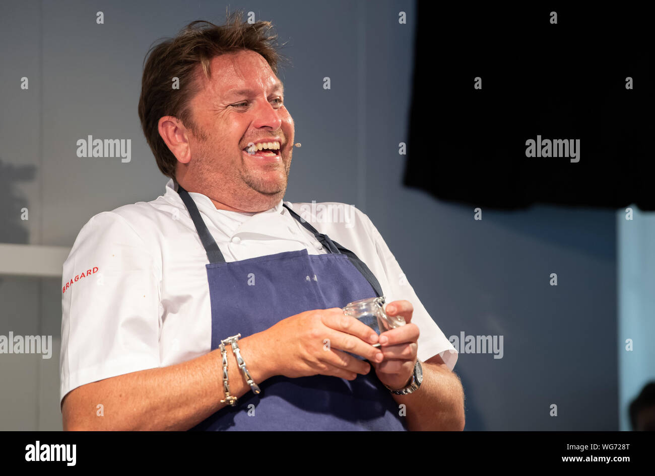 Bolton Alimentari e bevande Festival - Il 26 agosto 2019. Lo Chef James Martin. Foto Stock