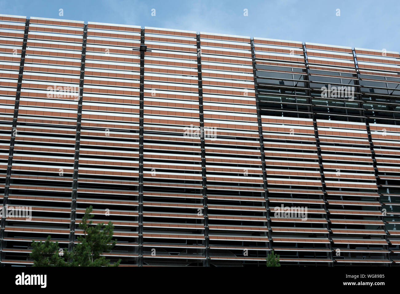 Millennium Point facciata di edificio dettaglio, Birmingham, West Midlands, England, Regno Unito Foto Stock