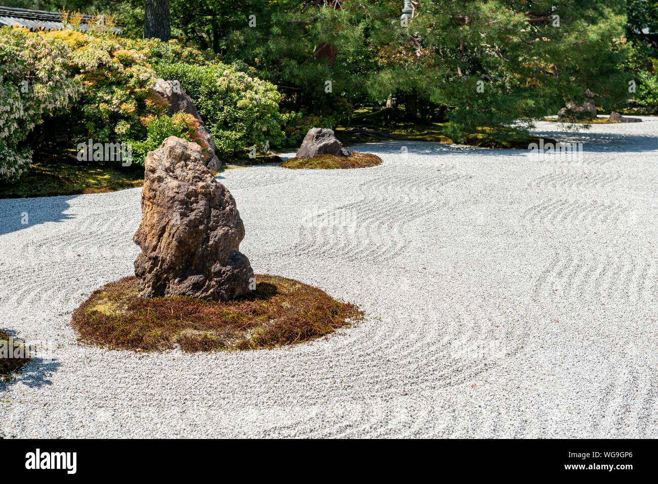 Giardino Zen in Kennin-ji Tempio Kenninji, Komatsucho, Kyoto, Giappone Foto Stock