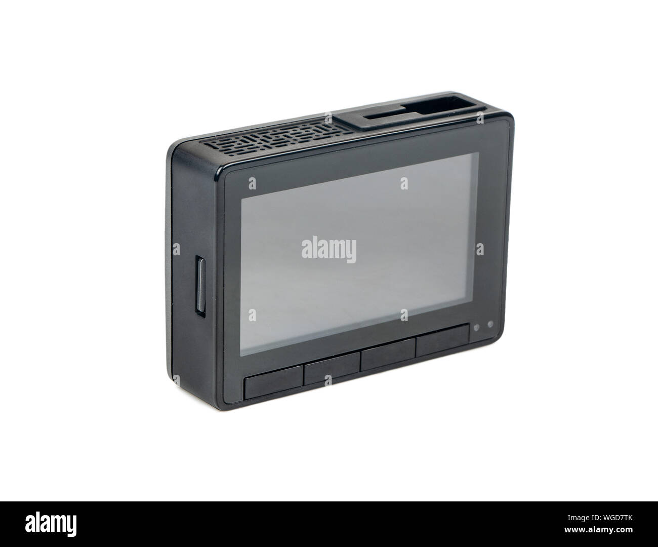 Video Recorder auto isolati su sfondo bianco vista posteriore Foto Stock