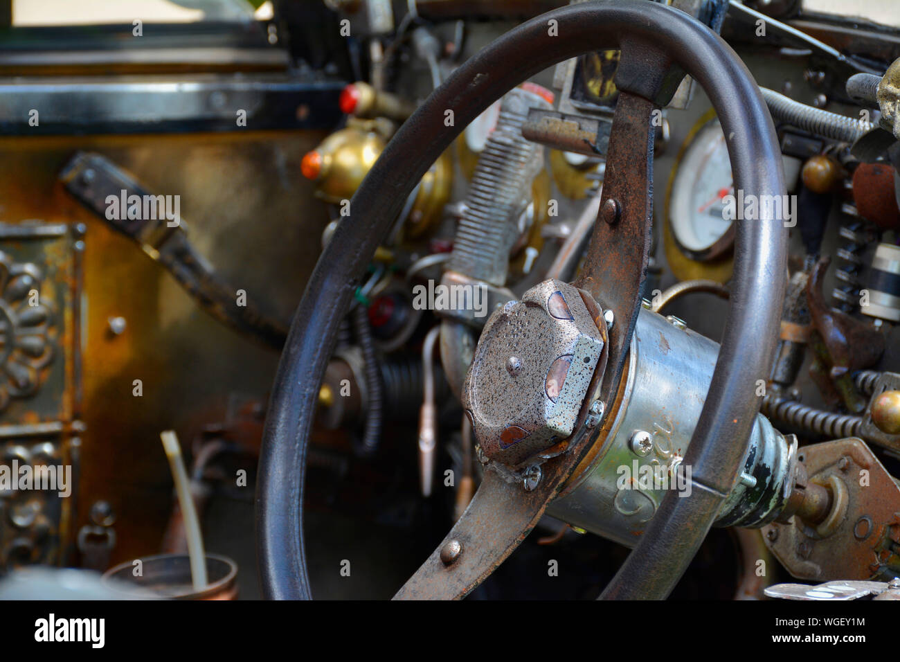 Chiudere l immagine di una asta di ratto hot rod interno Foto Stock