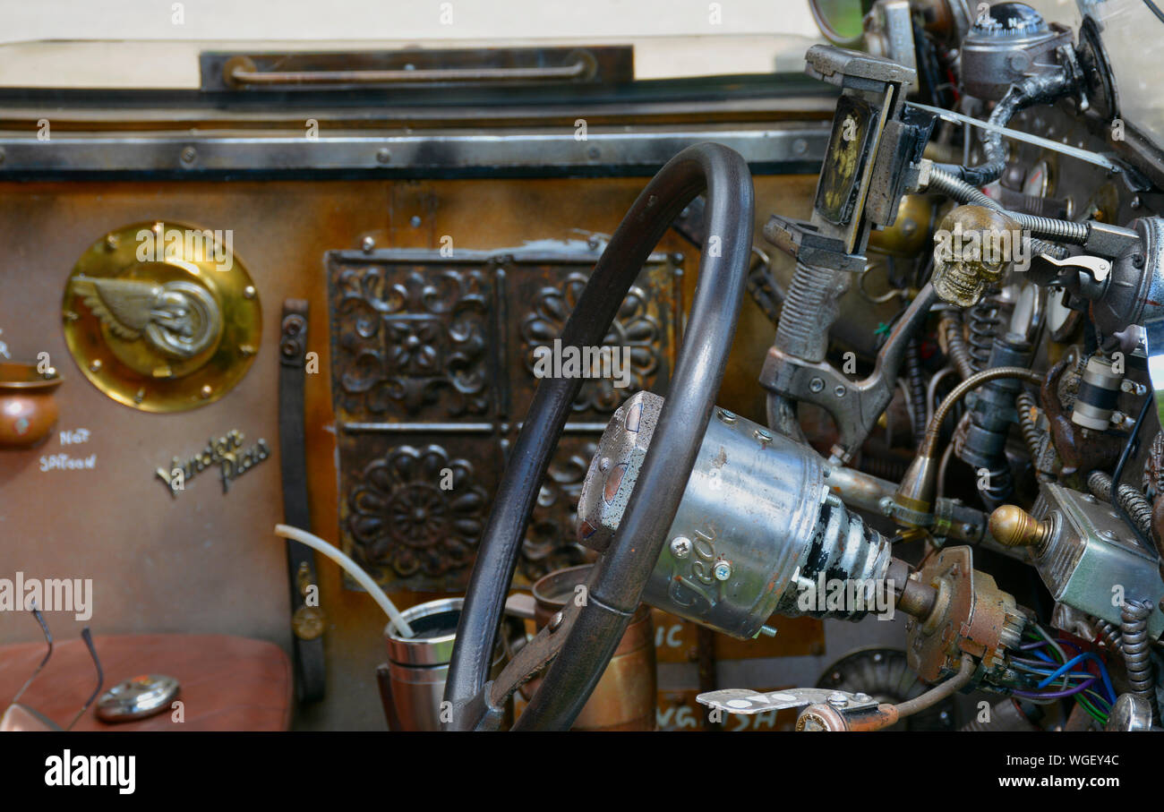 Chiudere l immagine di una asta di ratto hot rod interno Foto Stock