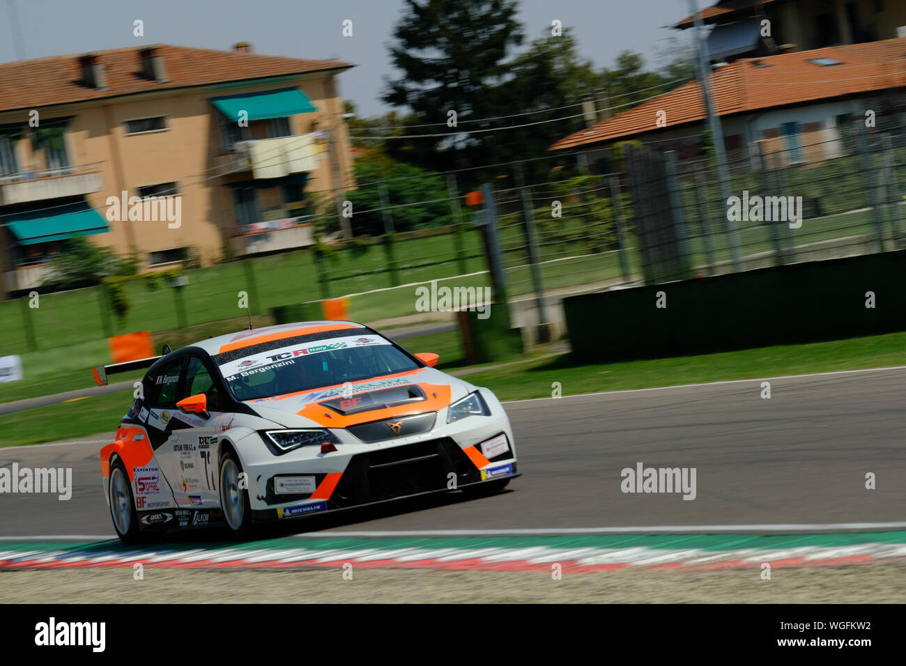 MATTEO BERGONZINI (BF MOTORSPORT CUPRA TCR DSG #72) durante il TCR Italia Touring Car Championship 2019 (gara 2), Imola, Italia, 01 Sep 2019, motori Grand T Foto Stock