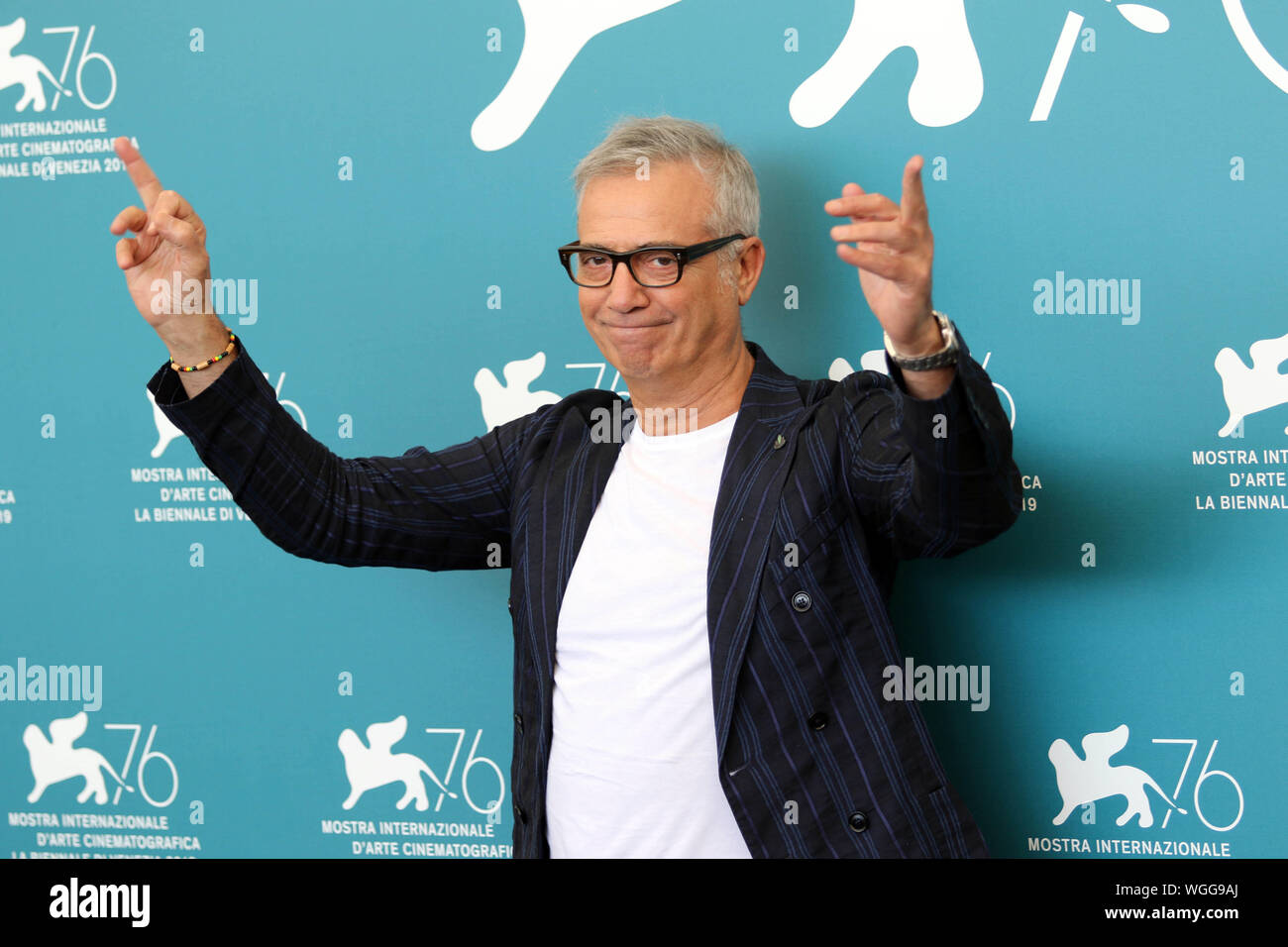 L'Italia, Lido di Venezia, 1 Settembre 2019 : attore italiano Massimo Ghini al photocall di " Il nuovo Papa' (episodi 2 e 7), direttore Paolo Sorrent Foto Stock