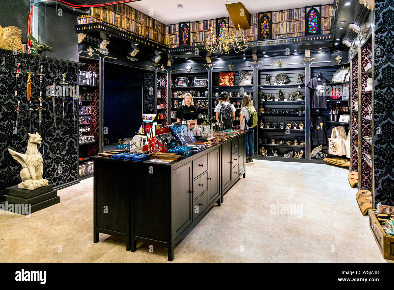 Harry Potter e il negozio a tema fantasy House of Spells, Londra, Regno Unito Foto Stock
