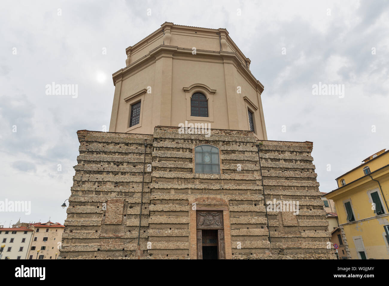 La chiesa di Santa Caterina a Livorno, Italia. Livorno è stata fondata nel 1017 come una delle piccole fortezze costiere la protezione di Pisa. Foto Stock