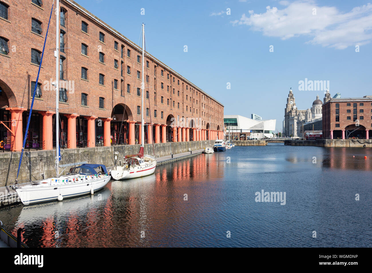 Royal Albert Dock, Liverpool Waterfront, Liverpool, Merseyside England, Regno Unito Foto Stock