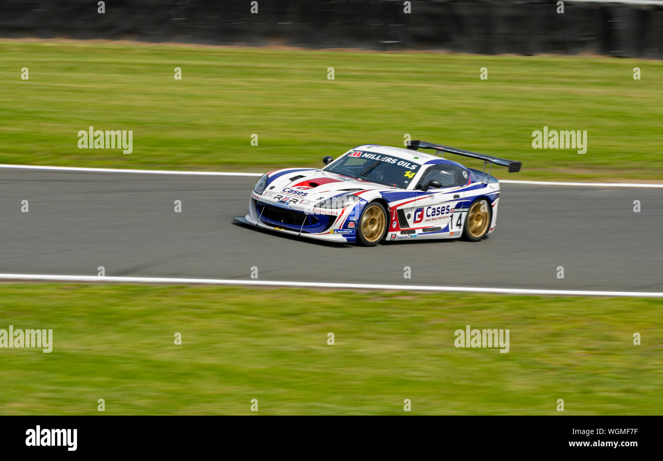 Auto 14, si brucia, Rob Boston Racing Foto Stock