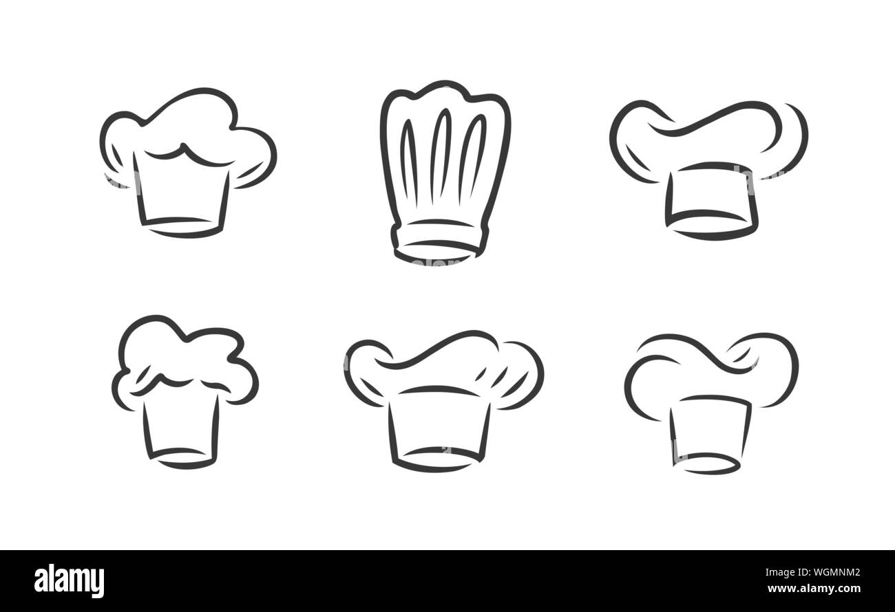 Logo Cook Hat. Cucina, simbolo del ristorante. Illustrazione vettoriale Illustrazione Vettoriale