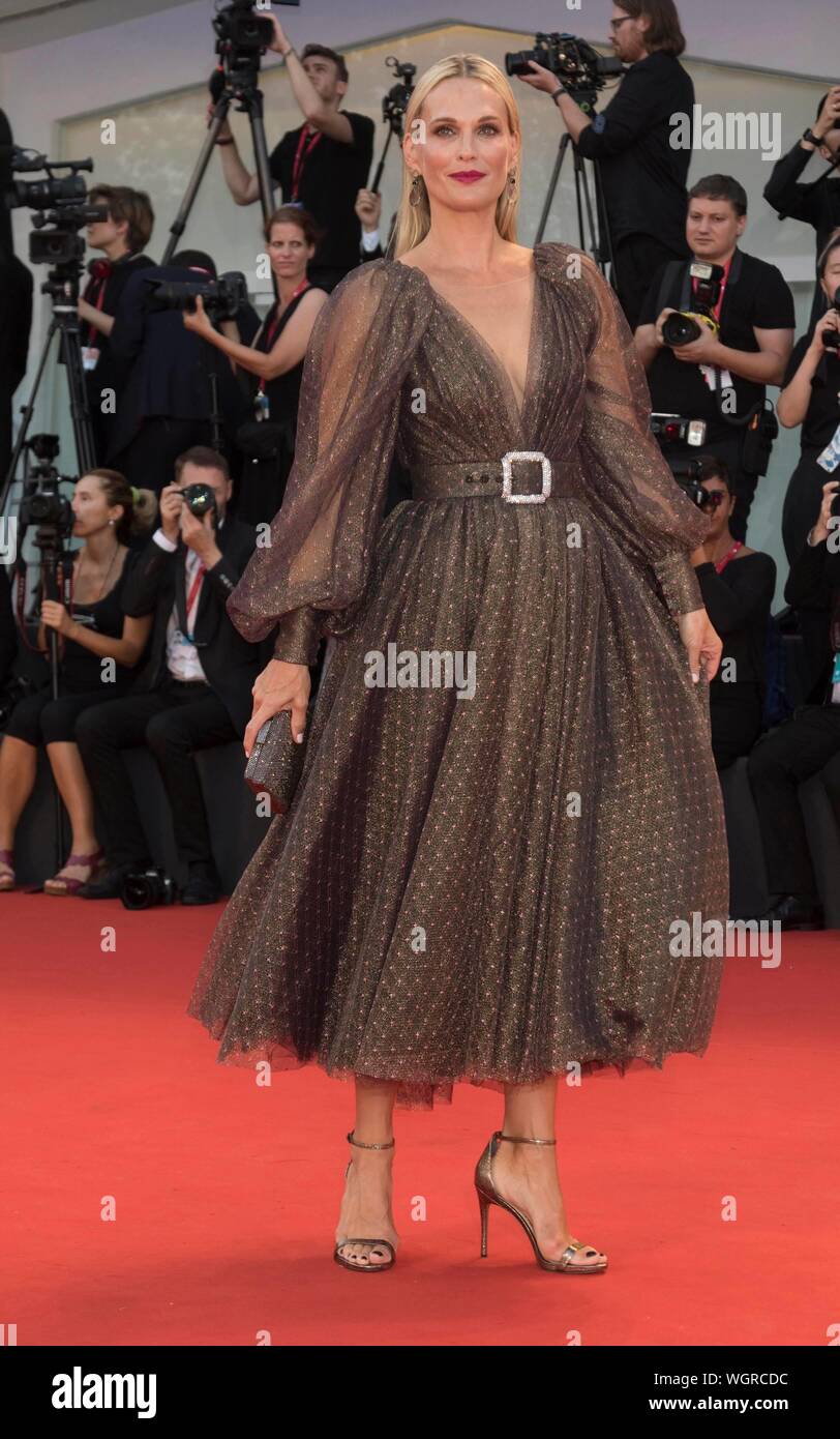 Venezia, Italia. Il 1° settembre 2019. Molly Sims assiste la premiere di 'La lavanderia a gettoni' durante il 76° Festival del Cinema di Venezia al Palazzo del Cinema al Lido di Venezia, Italia, il 01 settembre 2019. | Utilizzo di credito in tutto il mondo: dpa picture alliance/Alamy Live News Foto Stock