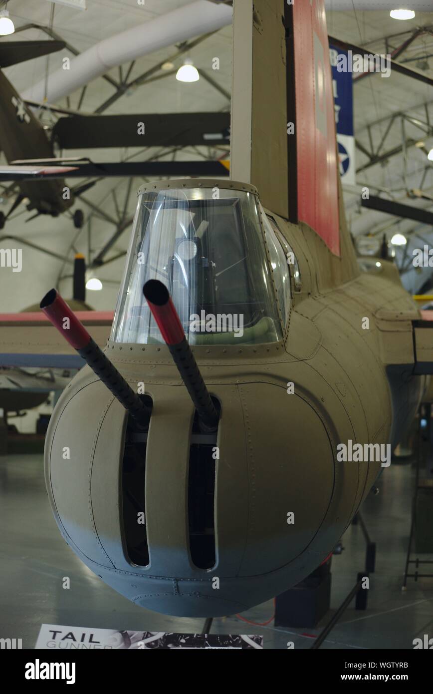 Ripristinato il Boeing B-17 bombardiere "Tempo leepy Gal'. Aria Mobilità il comando Museum, Dover AFB, Dover, Delaware Foto Stock